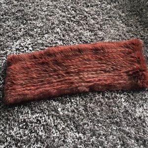 Real rabbit fur/ scarf/wrap